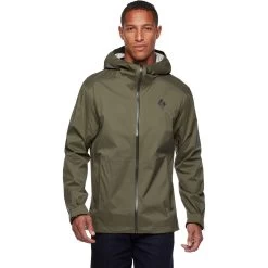 Black Diamond Men's Stormline Stretch Rain Shell -Travel Essentials Shop CDT0 3010 M STORMLINE STRETCH RAIN SHELL TUNDRA 01