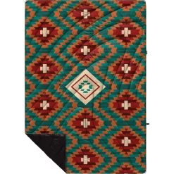 Rumpl Original Puffy Blanket - Printed 1-Person -Travel Essentials Shop TPPB KK1 1 COPPER BASKET KASSIE KUSSMAN OGPUFFY 1P FLATLAY