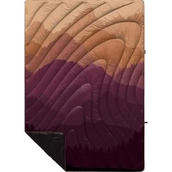 Rumpl Original Puffy Blanket - Printed 1-Person -Travel Essentials Shop TPPB TTF 1 TETON FADE OGPUFFY 1P FLATLAY