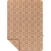 Rumpl Sherpa Fleece Blanket -Travel Essentials Shop TSFP KC1 T KALEIDOSCOPE CLAY SHERPA FLEECE FLATLAY