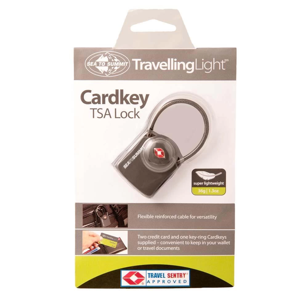 Sea To Summit Travelling Light TSA Travel Lock-Cardkey With Cable 3 Sea To Summit Travelling Light TSA Travel Lock-Cardkey With Cable